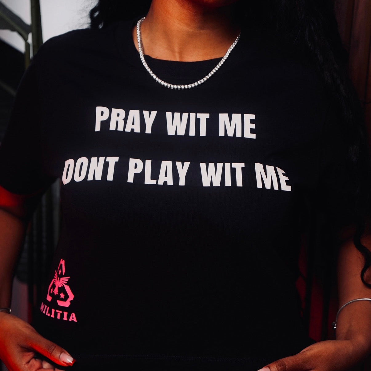 PRAY WIT ME TEE* (Women’s Cropped)