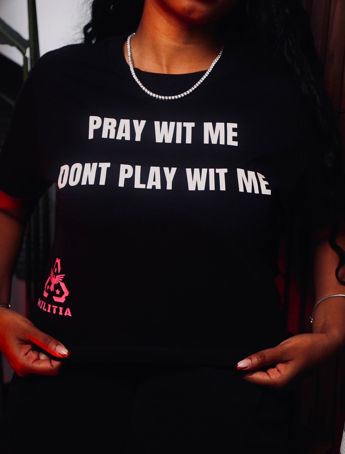 PRAY WIT ME TEE* (Women’s Cropped)