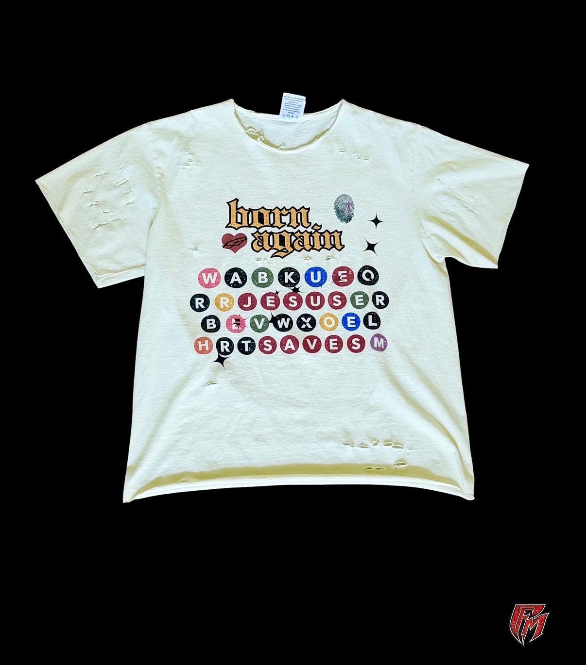 BORN AGAIN! JESUS SAVES* Keyboard Tee